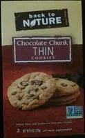 Mängden socker i Chocolate Chunk thin cookies