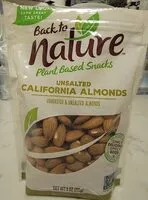 Mängden socker i Unsalted California Almonds