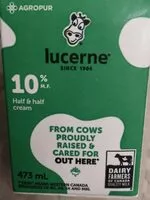 Mängden socker i 10% half & half cream