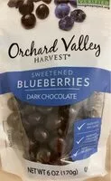 Mängden socker i sweetened blueberries dark chocolate