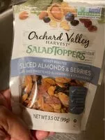 Mängden socker i Hiney roasted sliced almonds and berries