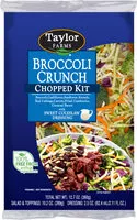 Mängden socker i Broccoli crunch chopped salad kit with sweet coleslaw dressing