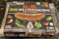 Mängden socker i Organic Basil & Cracked Black Pepper Smoked Chicken Sausage