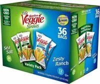 Mängden socker i Garden Veggie Straws Variety Pack