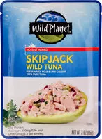Mängden socker i No salt added skip jack wild tuna