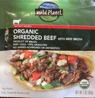 Mängden socker i Organic shredded beef