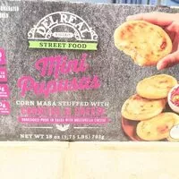 Mängden socker i Mini Pupusas: carnitas & cheese