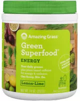 Mängden socker i Green superfood energy