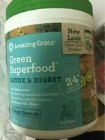 Mängden socker i Green Superfood Detox and Digest, 30 Servings