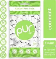 Mängden socker i Pur gum