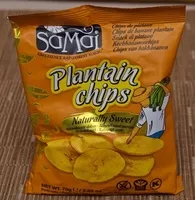 Mängden socker i Samai Naturally Sweet Plantain Chips