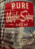 Mängden socker i Sirop d'erable