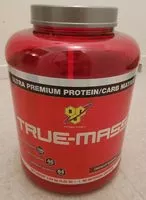 Mängden socker i True Mass (2,6 KG) BSN Nutrition Parfum Chocolat