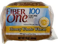 Mängden socker i Fiber One Bread Honey Whole Wheat
