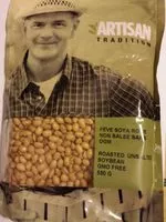 Mängden socker i Fèves soya rôtie non salée sans OGM