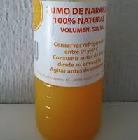 Mängden socker i Zumo de naranja 100% natural