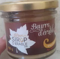 Mängden socker i Beurre d'érable