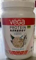 Mängden socker i Protien and energy vanilla bean