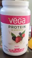 Mängden socker i Vega Protein&Greens Berry