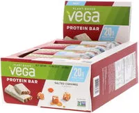 Mängden socker i Salted caramel flavored protein bars