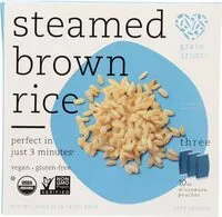 Mängden socker i Steamed brown rice