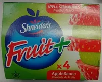 Mängden socker i Fruit + Compote de fruits Pomme Fraise