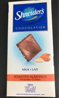 Mängden socker i Chocolat au lait amandes grillees