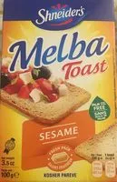 Mängden socker i Melba toast