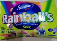 Mängden socker i Rainball's