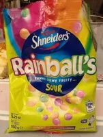 Mängden socker i Rainball's