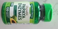 Mängden socker i Chewable Papaya Enzymes