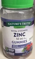 Mängden socker i Extra strenght zinc gummies