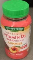 Mängden socker i High Potency Vitamin D3 Gummies