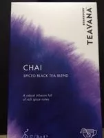 Mängden socker i Teavana Chai Spiced Black Tea Blend