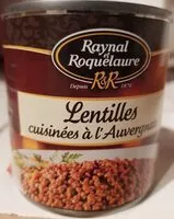 Mängden socker i lentilles cuisinées à l auvergnate