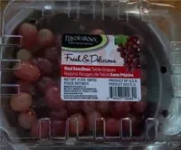 Mängden socker i Grapes