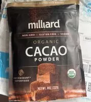Mängden socker i Organic cacao powder