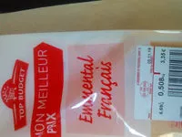 Mängden socker i Emmental français