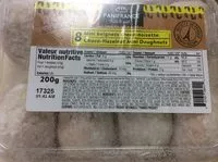 Mängden socker i Mini beignets choco-noisettes