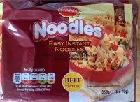 Mängden socker i Easy instant noodles