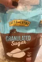 Mängden socker i granulated sugar