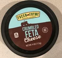Mängden socker i Crumbled feta cheese