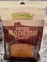 Mängden socker i Shredded mild cheddar cheese