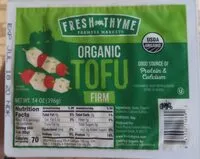 Mängden socker i Organi tofu firm