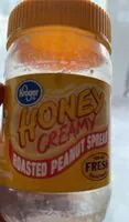 Mängden socker i Honey creamy roasted peanut spread