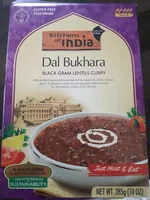 Mängden socker i Kitchens of india, dal bukhara black gram lentils curry
