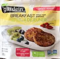 Mängden socker i breakfast sausage patties