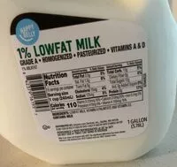 Mängden socker i 1% lowfat milk