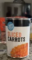 Mängden socker i Sliced carrots