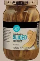Mängden socker i Sandwich Sliced Pickles